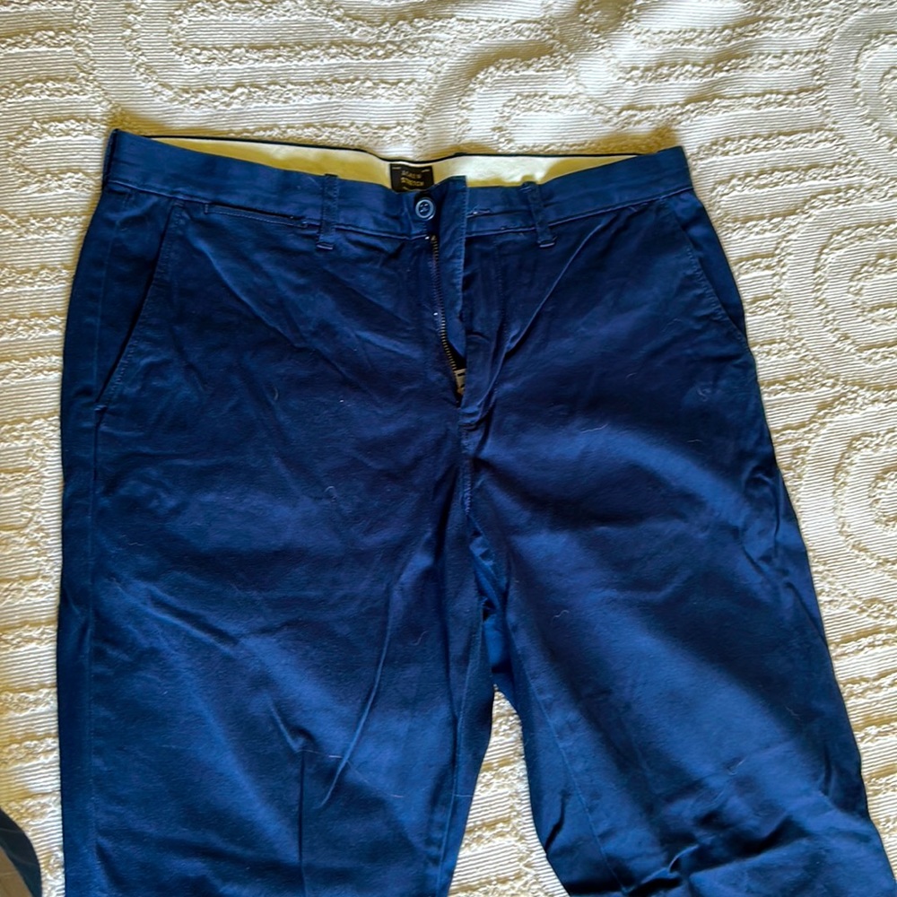 J.Crew Men’s 770 Stretch Fit Pants 33Wx32L, Navy